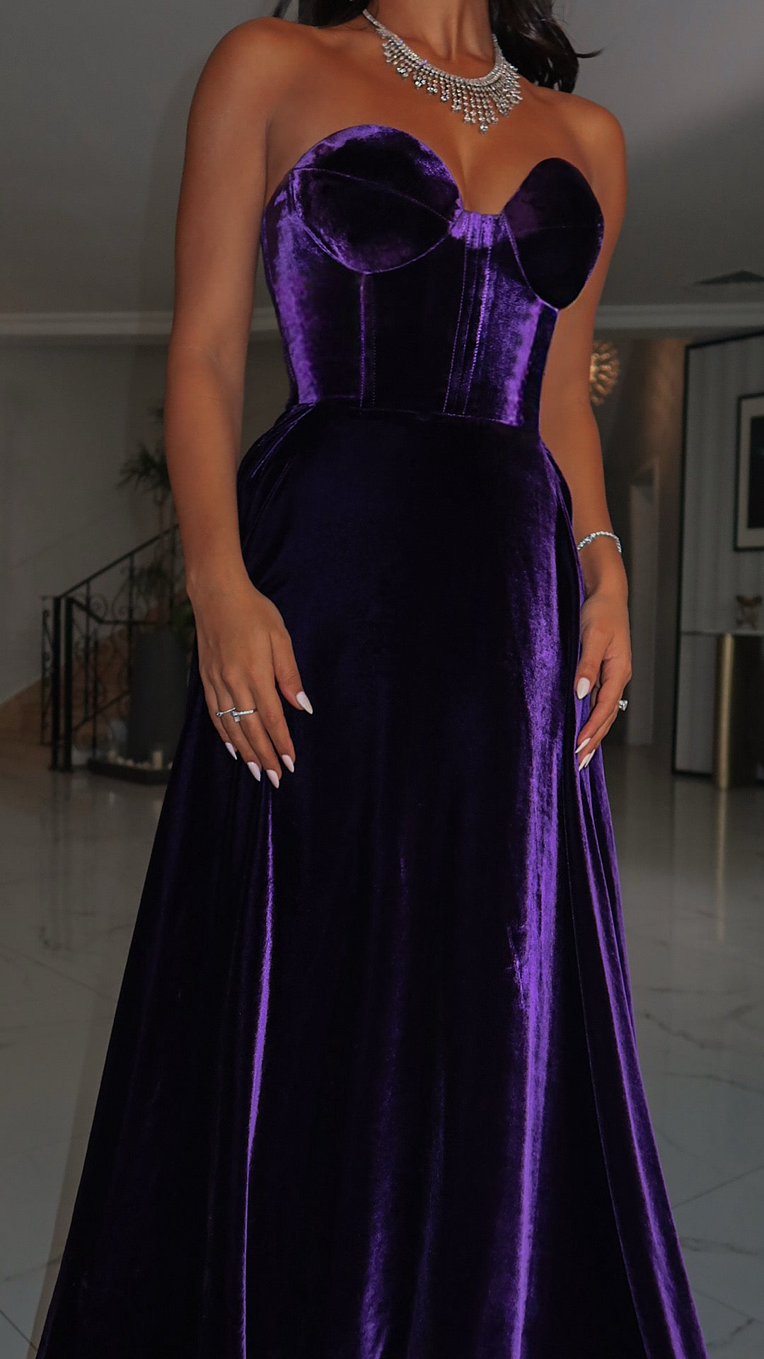 Velvet Majesty Corset Dress