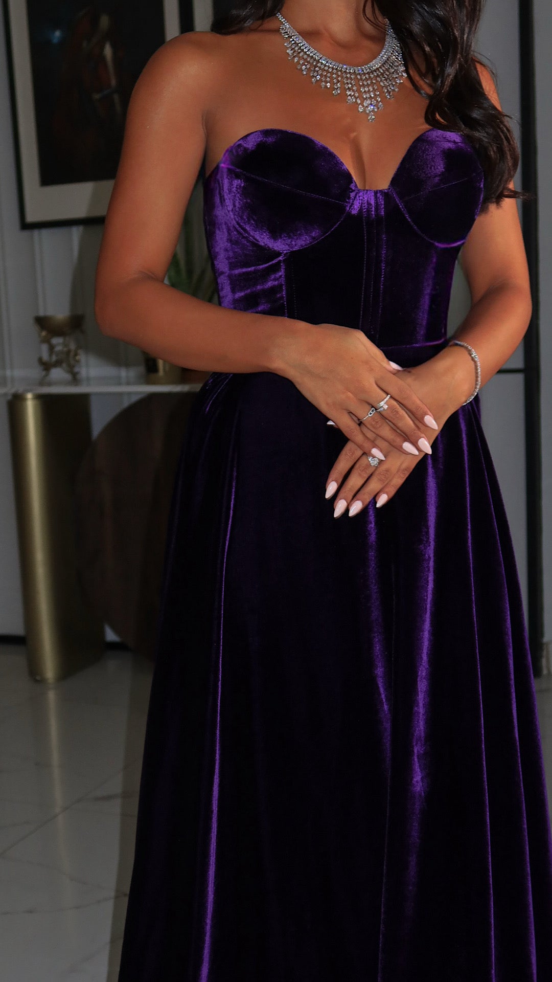 Velvet Majesty Corset Dress