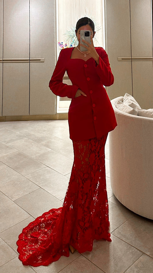 Royal Red Dress